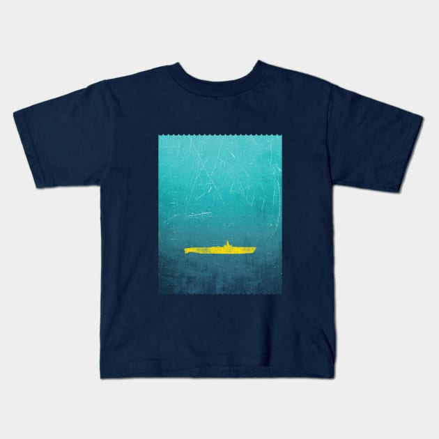 Yellow Submarine Kids T-Shirt by Exosam